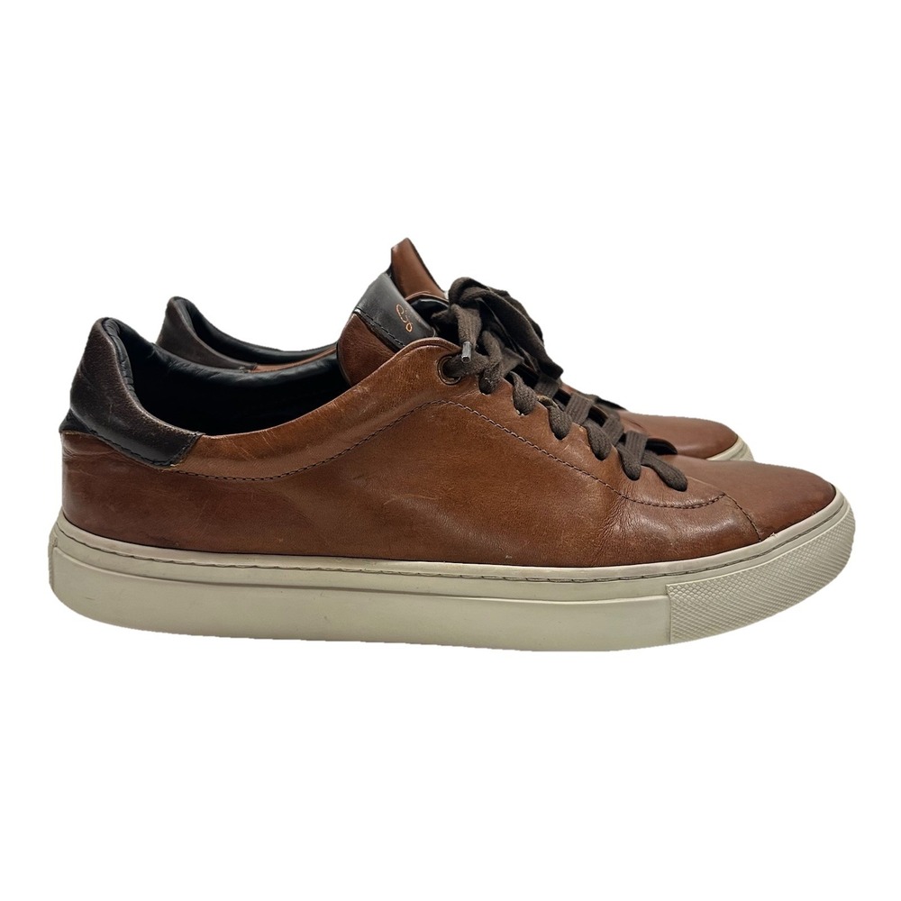Good Man Brand Mens Legend Cognac Brown Low Tops Sneakers Shoes Size 8